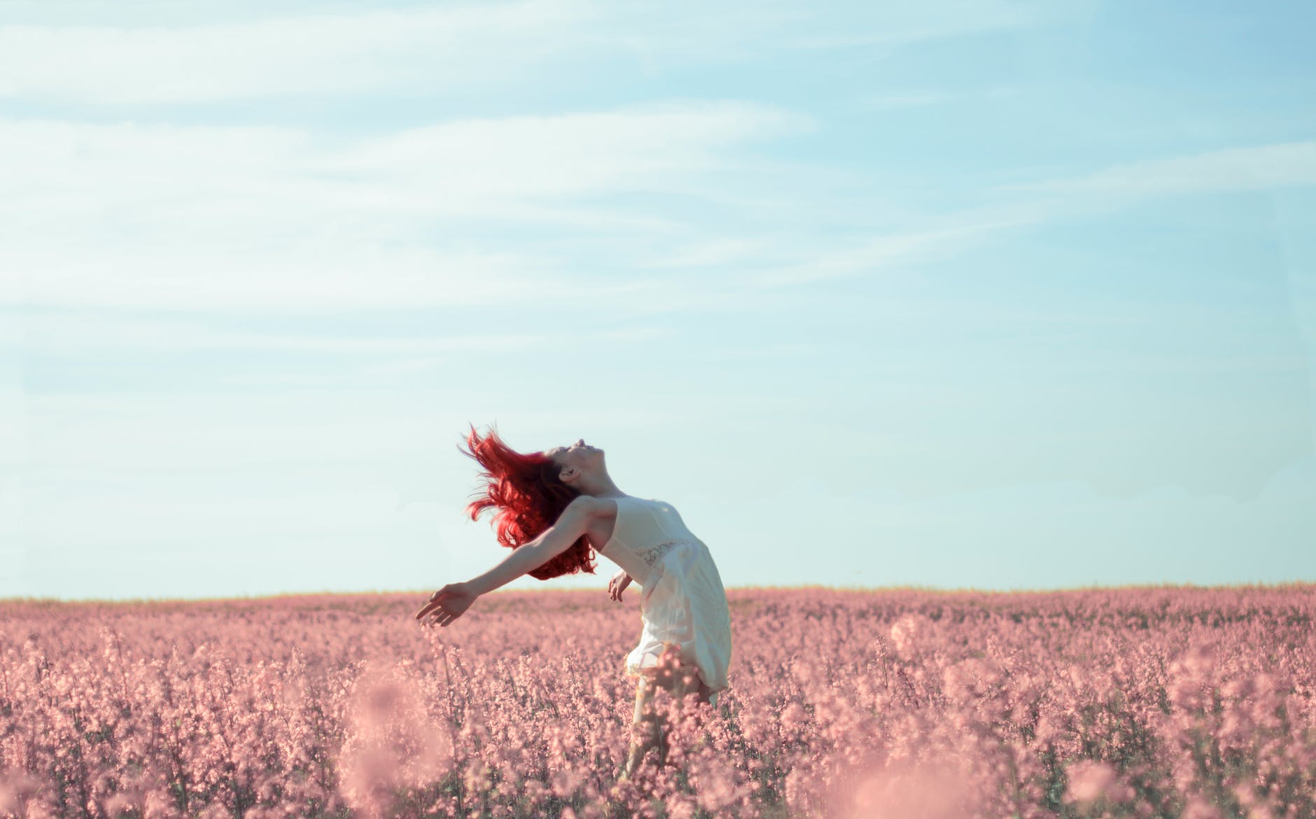 woman field
